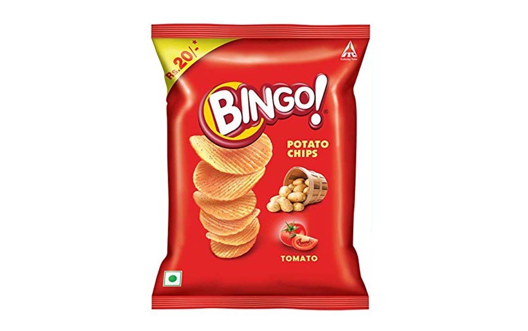 Bingo Potato Chips Tomato   Pack  52 grams